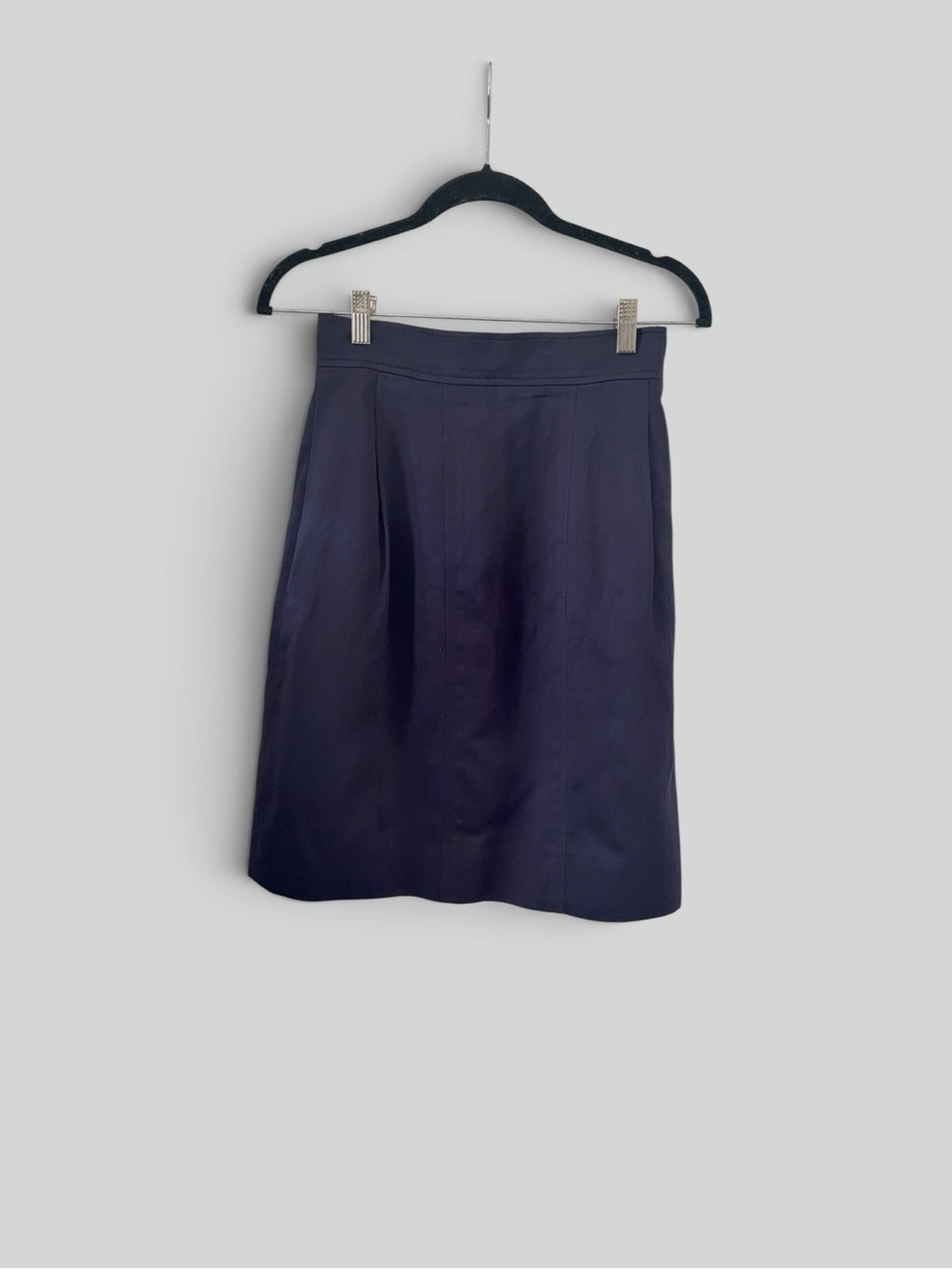 CHANEL Dark Navy A-Line Skirt - Picture 6 of 14